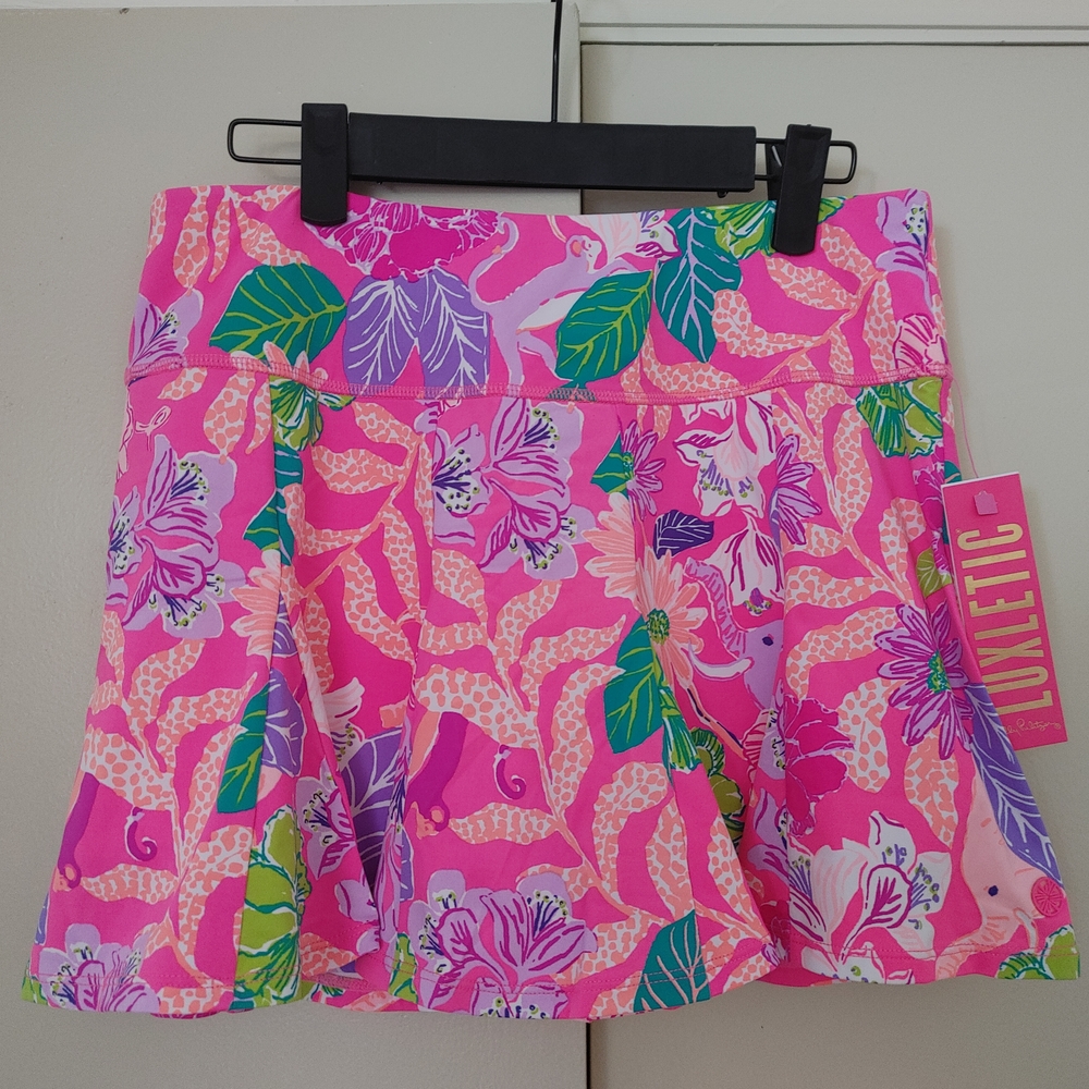 Lilly Pulitzer Rosella Skort in Pink and Green
